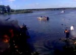 Гибель хоккейной команды под Ярославлем: фоторепортаж с места катастрофы