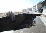 Ураган и шторм уничтожили набережную в Алуште